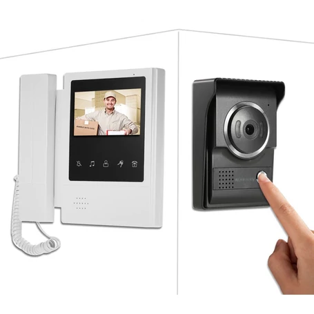 Érintőképernyős videó kaputelefon készlet 4.3