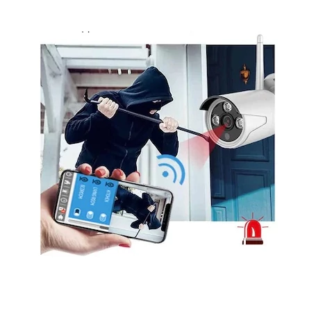 8 kamerás vezeték nélküli WiFi  FullHD biztonsági kamera rendszer