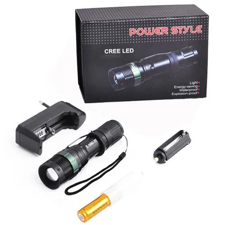 Power Style X-Balog alumínium házas CREE LED zoom vízálló zseblámpa