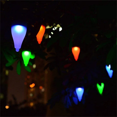 Leszúrható napelemes LED világítás készlet, fehér és RGB üzemmóddal, 6 db