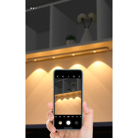 Többcélú mágneses LED világítás mozgásérzékelővel, beépített akkumulátorral, 60 cm