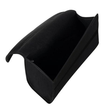 Csomagtartó rendszerező autóba, tárolótáska hálós zsebekkel, tépőzáras rögzítéssel, 22 literes, fekete