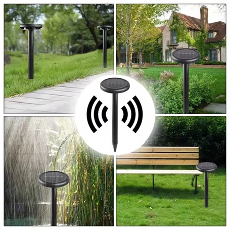 Napelemes, ultrahangos vakond és kártevő riasztó, 2 db-os szett