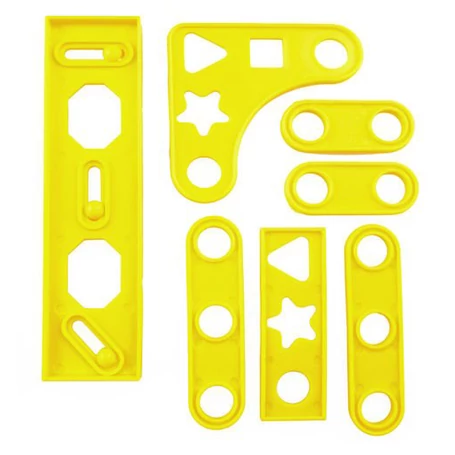 Játék szerszámosláda, barkácskészlet gyerekeknek, valósághű műanyag szerszámokkal, 32 db-os készlet