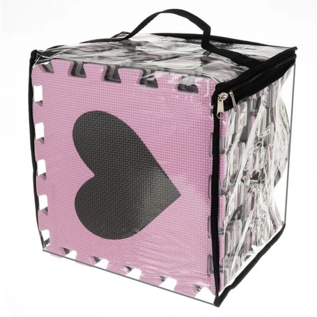 3D-s 3 az 1-ben habszivacs puzzle, játszószőnyeg és építőkocka, 16 lapos, 36 részes, 140×140×1 cm