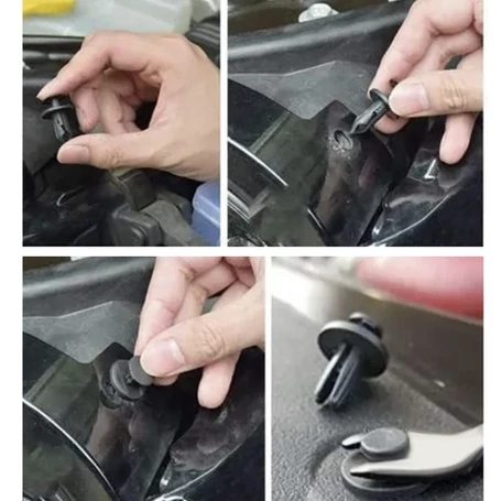 Univerzális, 620 részes autókárpit patent szett, rögzítőkapocs-készlet szerszámokkal, tárolódobozzal