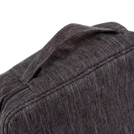 Elektronikai rendező utazáshoz, kábelrendező táska, laptop tartozéktáska, 9 rekeszes, szürke színben