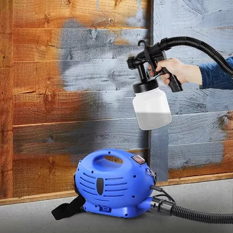 Professzionális, hordozható elektromos festékszóró, 650W, 800 ml, kék