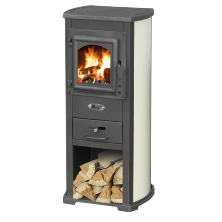 Ekonomik Lux szabadon álló öntöttvas ajtós kandalló 6,5 kW