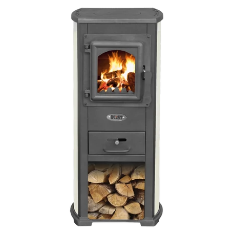 Ekonomik Lux szabadon álló öntöttvas ajtós kandalló 6,5 kW