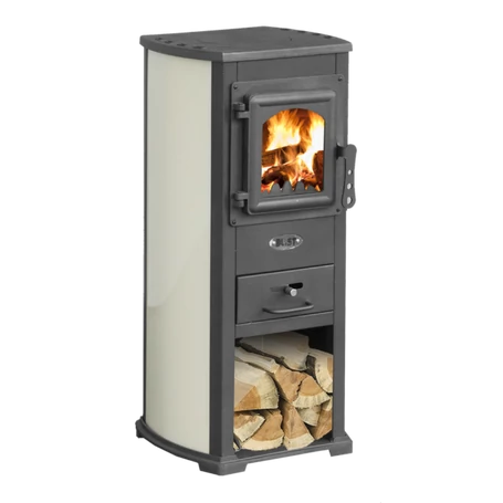 Ekonomik Lux szabadon álló öntöttvas ajtós kandalló 6,5 kW