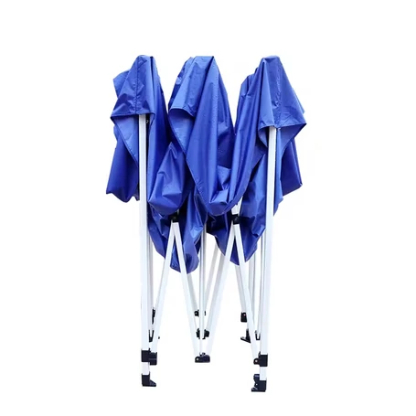 Összecsukható, könnyített fémvázas, kerti pavilon, sörsátor ponyvával, 3x3 m méretben, kék