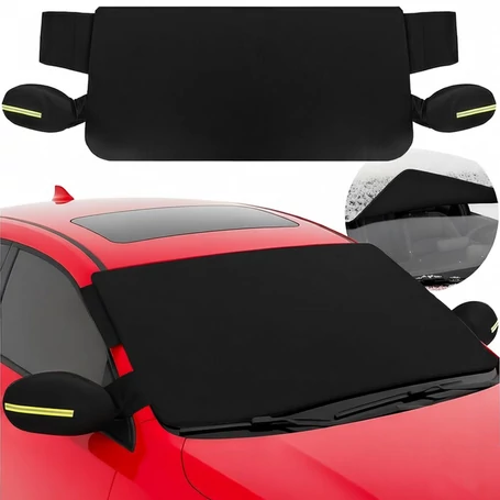 Univerzális strapabíró szélvédőtakaró autóhoz, fagyálló, vízálló és fényvisszaverő védőhuzat