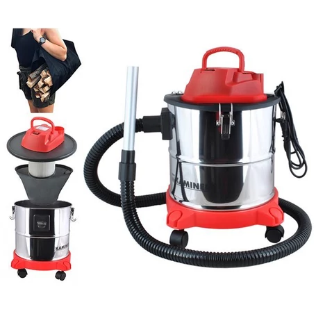 Multifunkciós hamuporszívó, dupla szűrőrendszerrel, 20 literes tartállyal, 1200W teljesítménnyel, piros