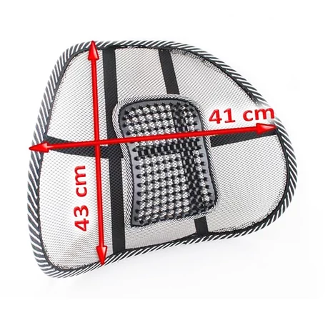 Univerzális deréktámasz, gerinctámasz, testtarás korrigáló, autóba, irodába, vagy otthonra, fekete