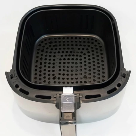 Okos forrólevegős sütő 8L, digitális air fryer, 1800W, TUYA Applikáció Vezérlés, rozsdamentes acél, 8 automata program