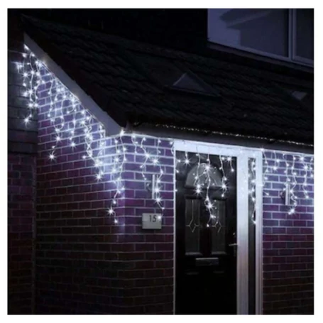 LED karácsonyi fényfüzér, 2,5 m, 100 LED, elemes, beltéri és kültéri használatra