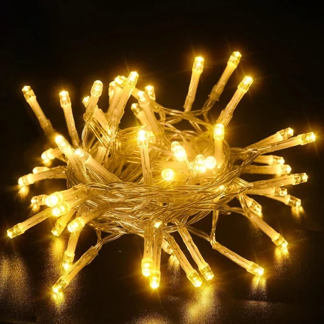LED karácsonyi fényfüzér, 2 m, 20 LED, elemes, beltéri használatra