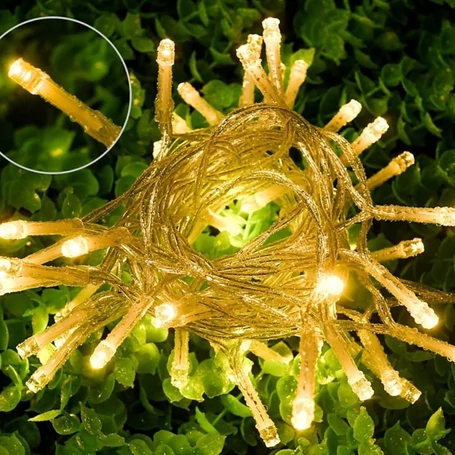 LED karácsonyi fényfüzér, 2 m, 20 LED, elemes, beltéri használatra