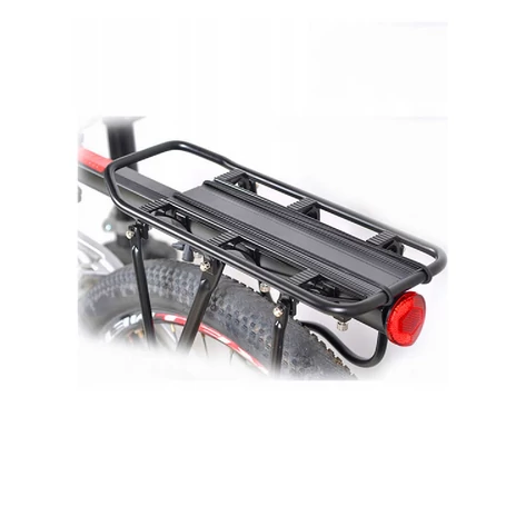 Alumínium állítható magasságú kerékpár csomagtartó, 50 kg teherbírás, gyors felszerelés