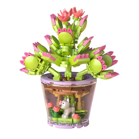 172 darabos kreatív, színes virágépítő fejlesztő játékkészlet gyerekeknek