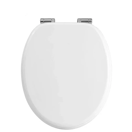 Értékcsökkent - Elite Home® MDF WC ülőke lecsapódásgátló funkciós, lassan záródó fedéllel, fém zsanérokkal, fehér színben