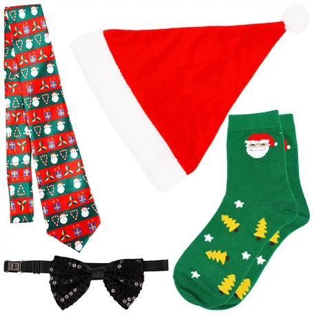 Adventi naptár férfiaknak, 24 ajándékkal, elegáns zöld-arany díszdobozban