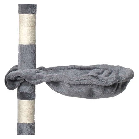 Macskafa, kaparófa, 5 szintes mászóka cicáknak szürke színben, 118 cm