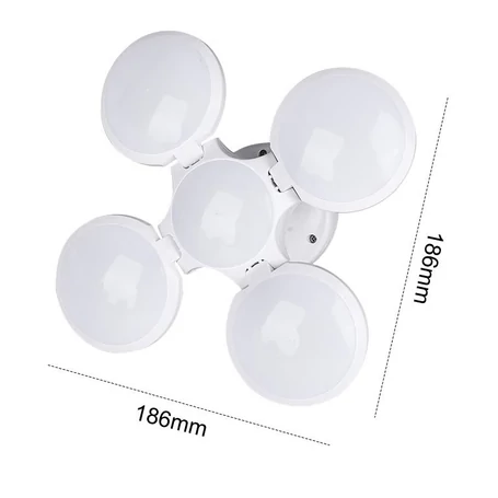 Napelemes négyágú összecsukható LED lámpa, akkumulátoros, hordozható, 5 világítási mód
