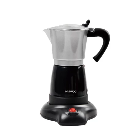 Elektromos alumínium mokka kávéfőző 300 ml/6 csésze kapacitás, melegen tartó funkció, 480W, DCM-990