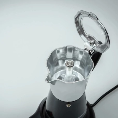 Elektromos alumínium mokka kávéfőző 300 ml/6 csésze kapacitás, melegen tartó funkció, 480W, DCM-990