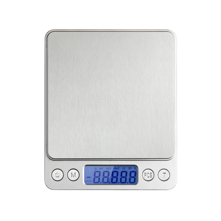 Precíziós gramm mérleg LCD kijelzővel kompakt és pontos mérés 0,1 g pontossággal