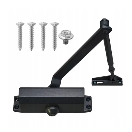 Ajtócsukló karos kivitelben, 40–65 kg ajtókhoz, állítható sebesség, csendes működés,