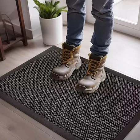 Modern, csúszásmentes lábtörlő 3D felülettel, tartós TPE anyagból, otthoni és üzleti használatra