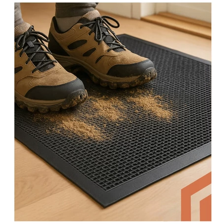 Modern, csúszásmentes lábtörlő 3D felülettel, tartós TPE anyagból, otthoni és üzleti használatra