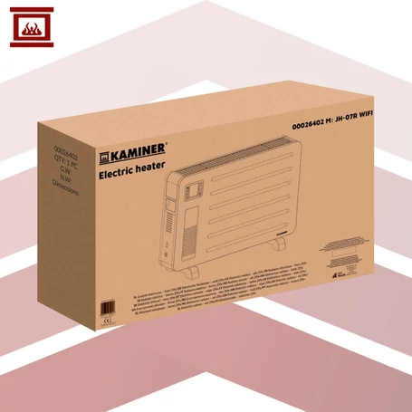 2300W energiatakarékos elektromos konvektor fűtőtest, WiFi és távirányítású vezérléssel