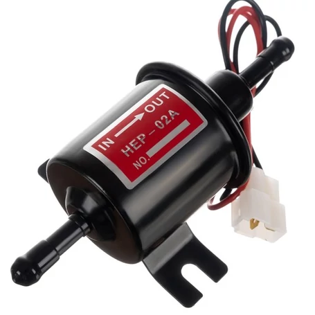 Univerzális, elektromos üzemanyagszivattyú, AC pumpa, 12V, 80-120 liter/h teljesítménnyel