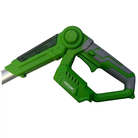 Segédkerekes szegélyvágó/fűkasza teleszkópos nyéllel, 2db akksival + fém vágókés, vágótárcsa