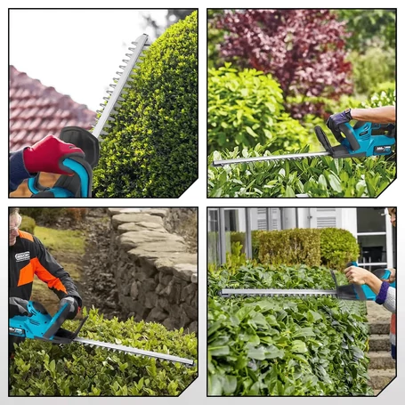 Hayami 96V MAX akkumulátoros sövényvágó 2 akksi, gyorstöltő és komplett tartozékok 