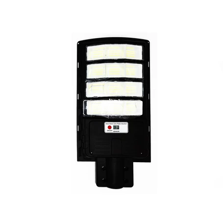 Napelemes, mozgásérzékelős, távirányítós, utcai ledlámpa, 600w teljesítménnyel, íves