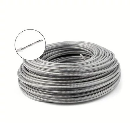 Sodort acélhuzalos nylon vágózsinór fűkaszához 2,4 mm átmérővel, 50 méter