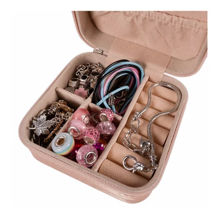 Ékszerkészítő készlet gyerekeknek, 69 részes karkötő és nyaklánckészítő szett dobozzal és ajándéktasakkal