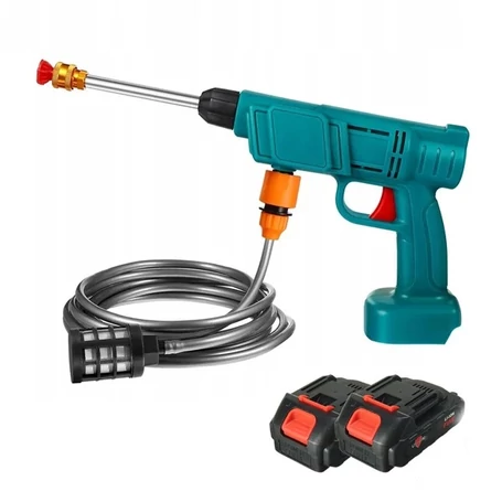 Akkumulátoros magasnyomású mosó, vezeték nélküli működés, 2 db 88V akkuval, 5 állású szórófejjel