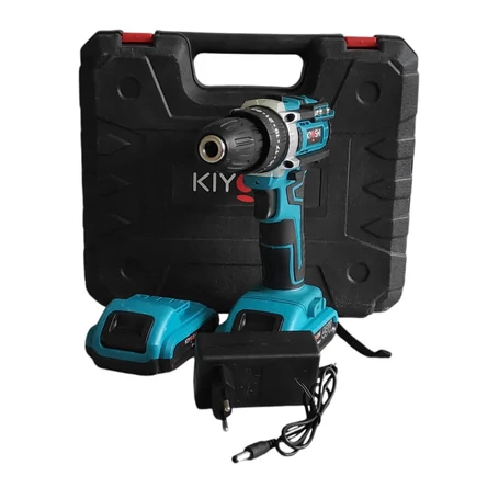 Kiyoshi akkus fúró, ütvefúró és csavarozó szett 2 db 48V-os Li-ion akksival + kiegészítőkkel, kofferben