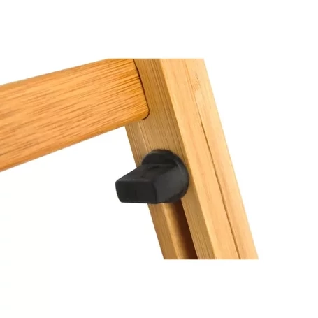 Bambusz laptoptartó asztal praktikus fiókkal, állítható dőlésszöggel, szellőzővel, összehajtható