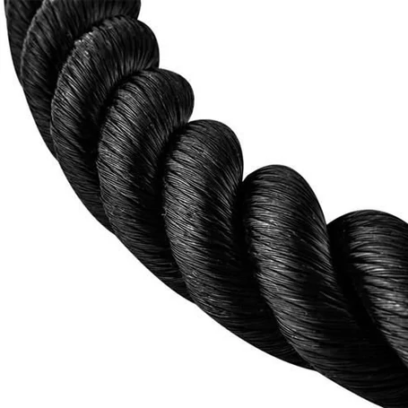 Csúszásmentes tricepsz edzőkötél, extra erős nylon szálakból, 200 kg-ig terhelhető, fekete