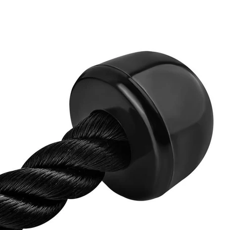 Csúszásmentes tricepsz edzőkötél, extra erős nylon szálakból, 200 kg-ig terhelhető, fekete