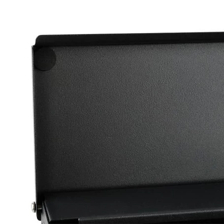 Fém postaláda, levélszekrény újságtartóval, vízálló, zárható, fekete színben