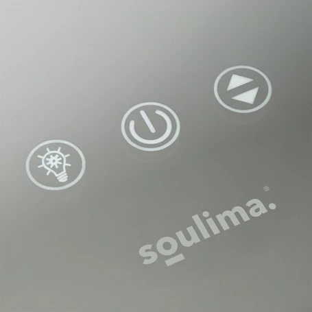 Kozmetikai tükör beépített LED világítással, 80x62 cm, állítható háttérvilágítással, Hollywood stílusú 