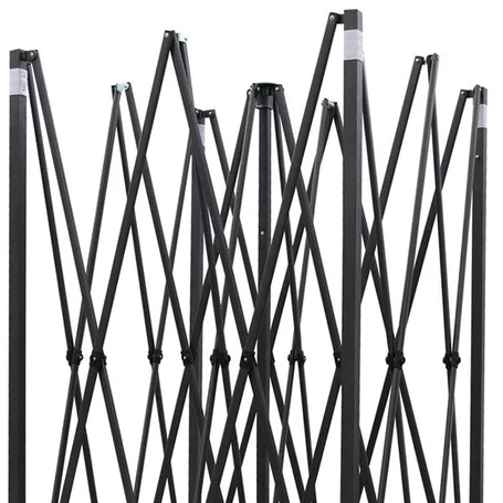 Összecsukható, fémvázas, kerti pavilon, sörsátor ponyvával, 2x2 m méretben, zöld